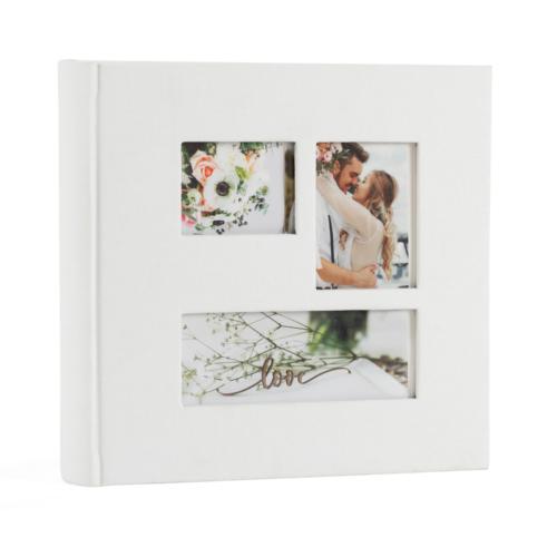 Love 6x4.5" 152x114mm Digital Photo Slip-in Wedding Album - Matt Ivory with Aperture
