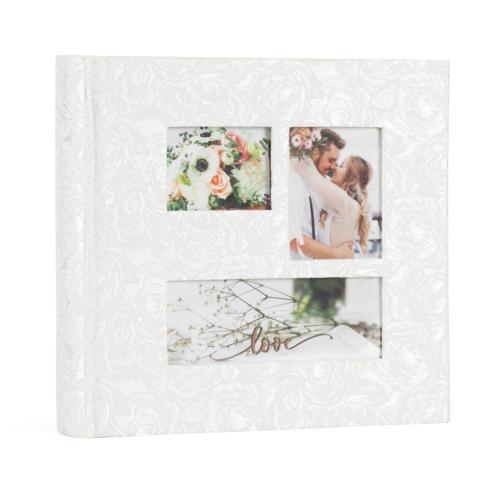 Love 6x4.5 Digital Photo Slip-in Wedding Album - Ivory Satin