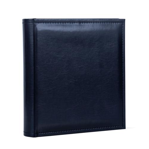 Matias 6x4.5 Digital Photo Slip-in Album with Stitched Leatherette Cover - Navy