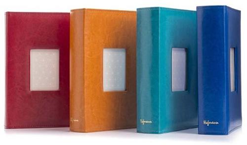 Mediterranean-Coloured Slip-In Photo Album with Aperture - 200 Photos - 6x4.5" - Red