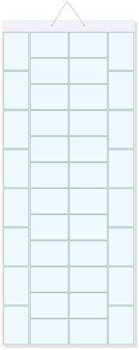 Mega Hanging Gallery Picture Pockets - 80 6x4" Photos in 40 Pockets
