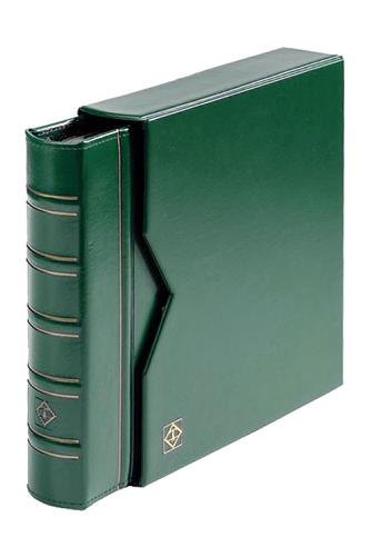 Numis Classic Coin Binder Album and Slipcase - Green - includes 5 refills