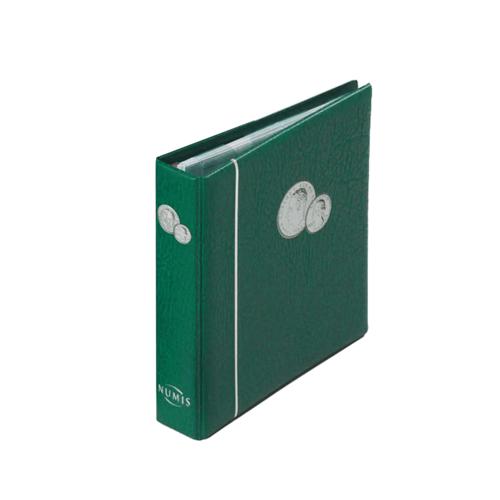 Numis Coin Album - Green - includes 5 refills