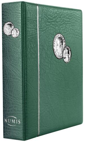 Numis Coin Album - Green - includes 5 refills