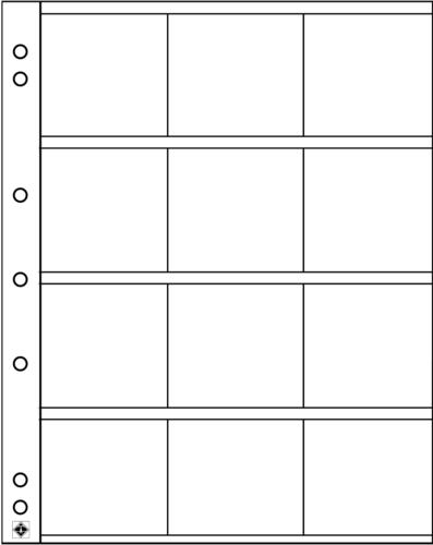 Numis Coin Pocket Refill Pages 12x50mm - Pack of 5