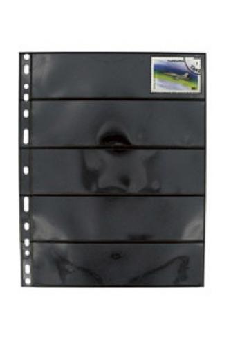 Compact Black Optima 5S Stamp Refills 180x42mm - 5 Pockets