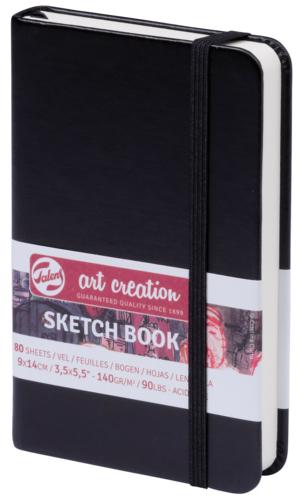 Pocket Notebook / Sketchbook with Blank Pages - Black