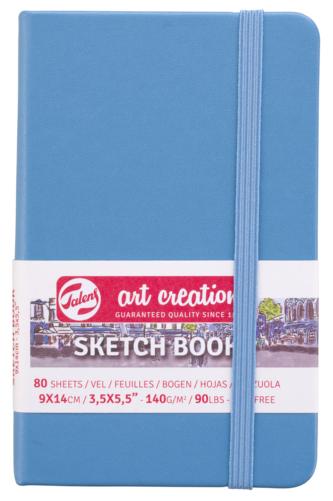 Pocket Notebook / Sketchbook with Blank Pages - Lake Blue