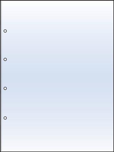 A3 Portrait Polyester (1 Pocket) Secure Side-Loading Archival Refill Sheets - Pack of 10