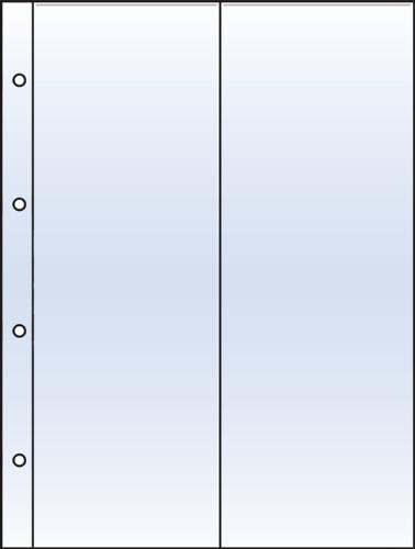 Polyester 116x303mm 4.5x11.9" (2 Pocket) Archival Refill Sheets - Pack of 10