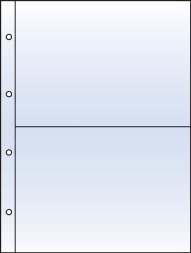 Compact Clear Acid-Free Pocket Refills for European FDCs 174x118mm (2 pockets) - Pack of 10