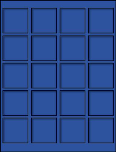 Premium Blue Velvet Coin Tray for Premium Coin Box - 20 spaces up to 41mm diameter