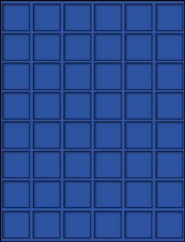 Premium Blue Velvet Coin Tray for Premium Coin Box - 48 spaces up to 24mm diameter