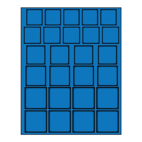 Premium Blue Velvet Coin Tray for Premium Coin Box - for Various sizes