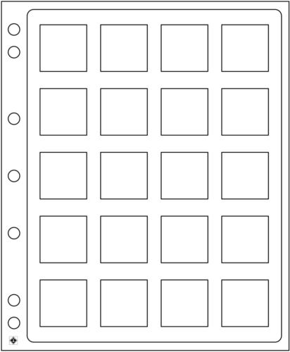 Encap Refills for Coin Capsules - 20 Spaces for Quadrum Capsules - Pack of 2