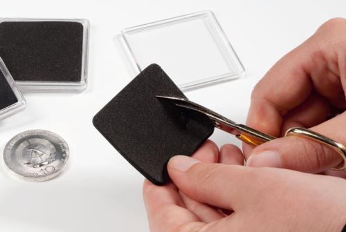 Quadrum Square Coin Capsules Range - Custom Cut-To-Size Insert