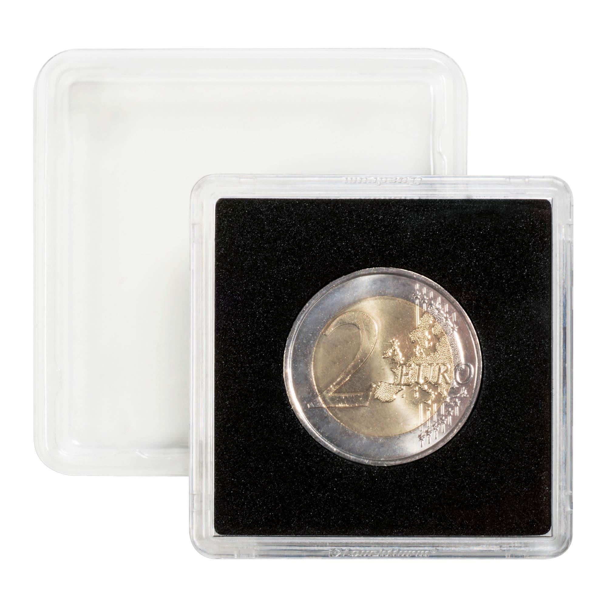 Quadrum Snap Self-adhesive holders - Fits Quadrum coin capsules (pack of 10)