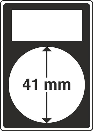 Quickslab Coin Capsules with Labelling Window - 41mm