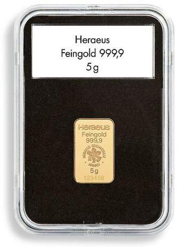 QuickSlab Coin Capsules for Gold Bars up to 30x50mm - Pack of 5