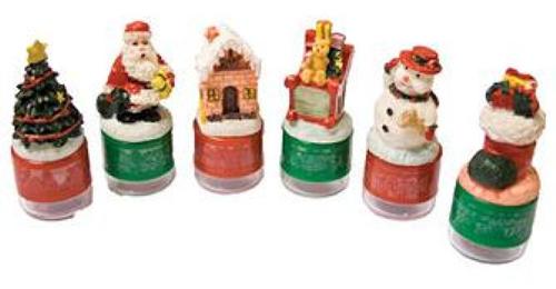 Christmas Roller Stamps - Set of 6