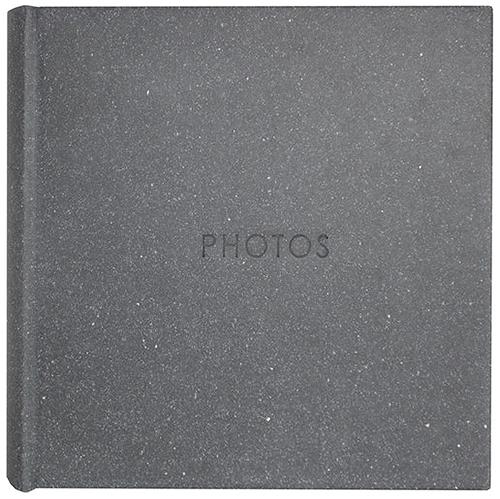 Signature Series Recycled Leather Memo Photo Album - Holds 200 6x4" Prints  - Charcoal Grey