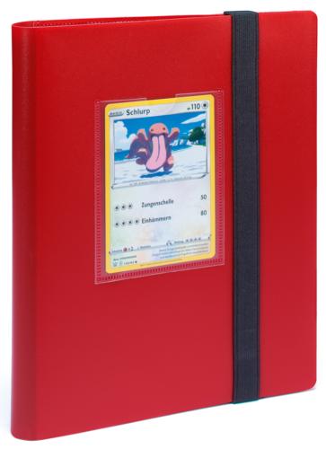 Small Trading Card Album Slim - Red
