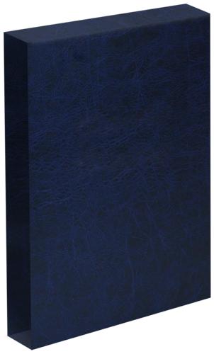 A4 Springback Binder Leather Effect Slip Case - Blue