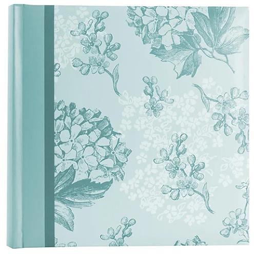 Summer Breeze Floral Photo Album - 6x4" Slip-In Memo Album for 200 Photos - Blue