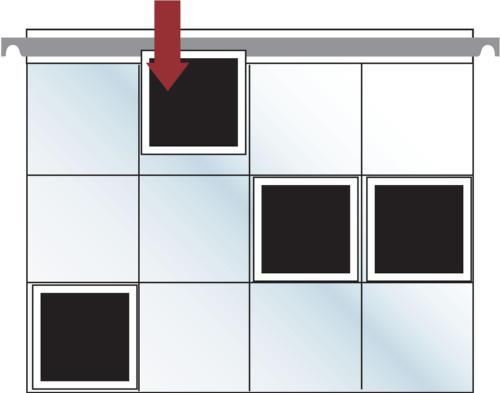 Suspension Refill incl bars -for 12 6-7cm transparencies  in 70x70mm pockets (pk of 10)