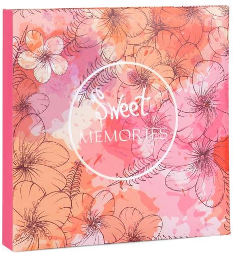 Sweet Memories- Pink Floral Slip-In Photo Album - Holds 200 Landscape 6x4.5" Prints