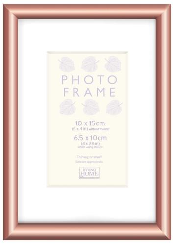 Tuxton Copper Look Photo Frame – Dual Size 6x4”or 8x6” Wall & Desk Frame