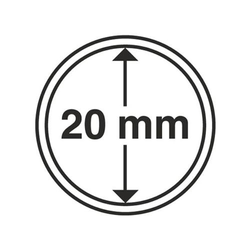 Ultra Coin Capsules Range, Circular and Rimless - 20mm