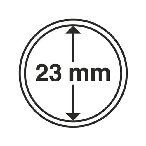 Ultra Coin Capsules Range, Circular and Rimless - 23mm