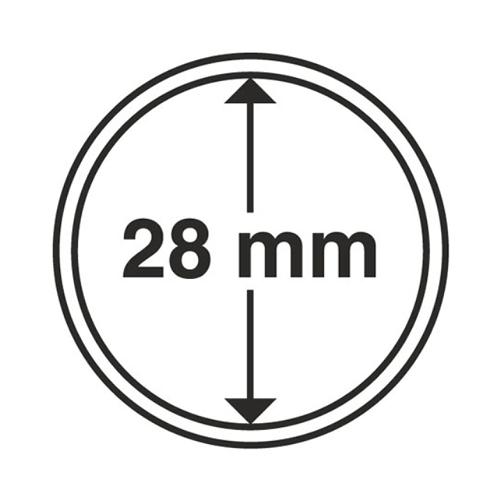 Ultra Coin Capsules Range, Circular and Rimless - 28mm