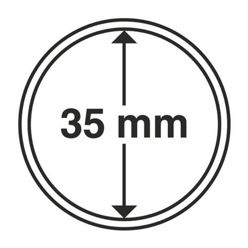 Ultra Coin Capsules Range, Circular and Rimless - 35mm