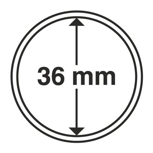 Ultra Coin Capsules Range, Circular and Rimless - 36mm