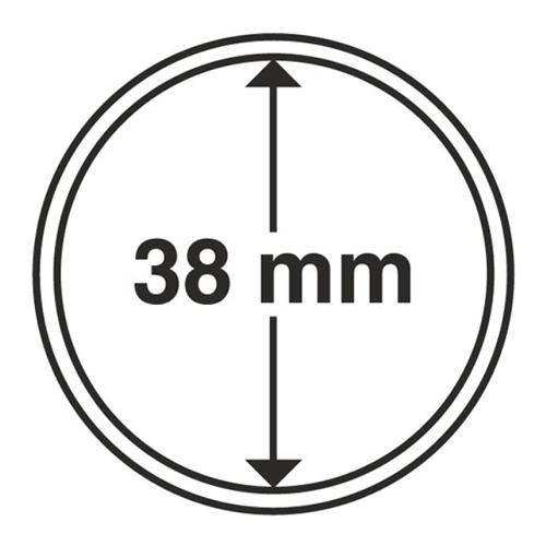 Ultra Coin Capsules Range, Circular and Rimless - 38mm