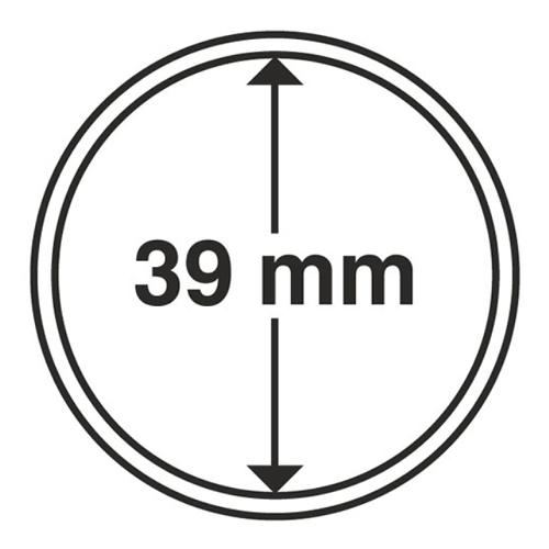 Ultra Coin Capsules Range, Circular and Rimless - 39mm