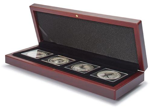 Volterra Deluxe Presentation Case for 4 Quadrum Coin Capsules