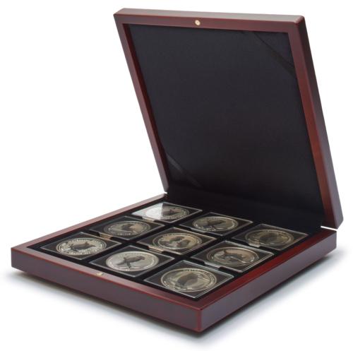 Volterra Deluxe Presentation Case for 9 Quadrum Coin Capsules