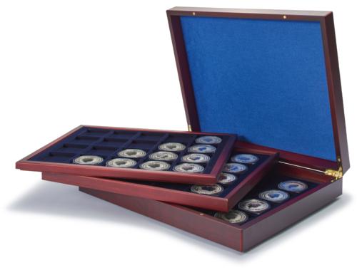 Volterra Trio Deluxe Presentation Coin Case for 60 coins up to 48mm