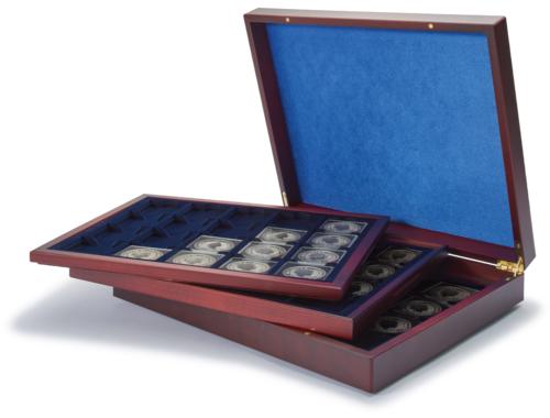 Volterra Trio Deluxe Presentation Coin Case for 60 Coin Holders or Quadrum capsules