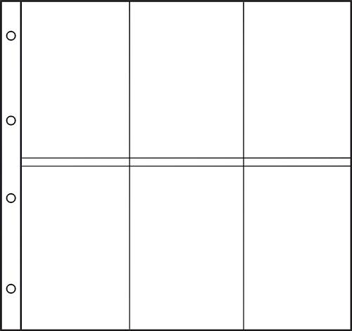 White Large Format Acid-Free Postcard Pocket Refill 100x145mm - Pack of 5