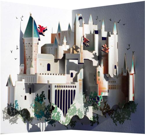Wizard's Castle Laser-Cut Pop-Up Greeting Card (5x7")