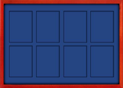 Wooden Coin Display Showcase - 8 Slab Coin Capsules 63 x 85mm